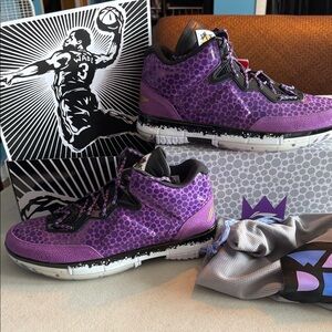 Li-Ning Way of Wade Limited Edition syn Sting Ray skin Purple all star Size 15